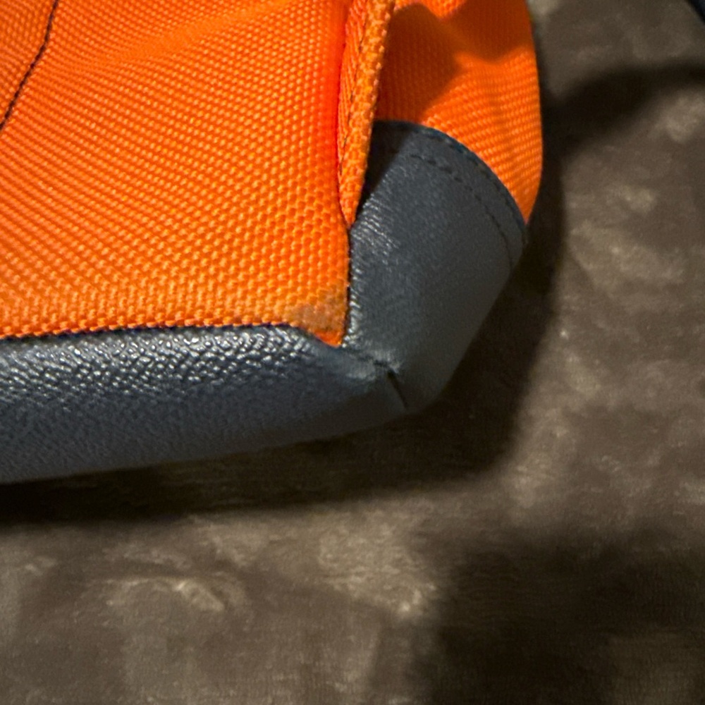Michael Kors Orange and Black Backpack - Picture 8 of 10